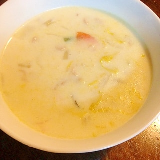 簡単☆干し白菜のクリームスープ